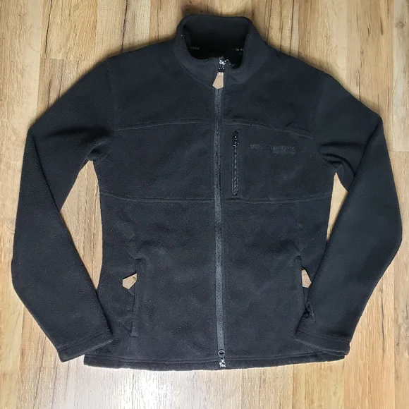 MOUNTAIN HORSE Fleece Quilted Black Zip Up Jacket "Crystal" Size Small - Picture 1 of 16